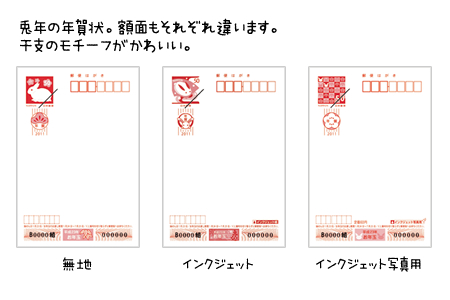 2020 年賀はがき　インクジェット紙　無地